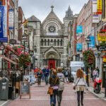 Shoppers on Grafton Street. Dublin, Ireland