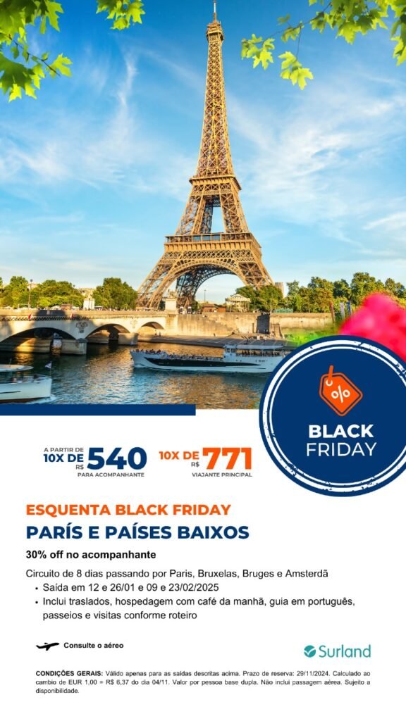 Black-Friday Paris e Países Baixos